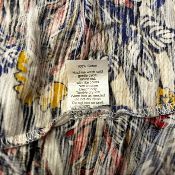 J. CREW Striped Floral Elbow Tee - Picture 7 of 10